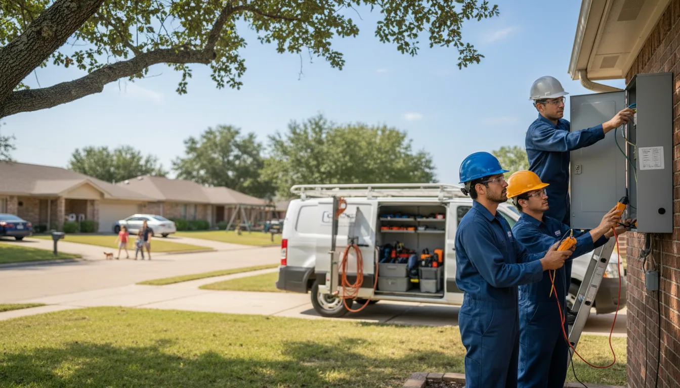 Certified electrician providing emergency electrical services in Shelbyville, TX
